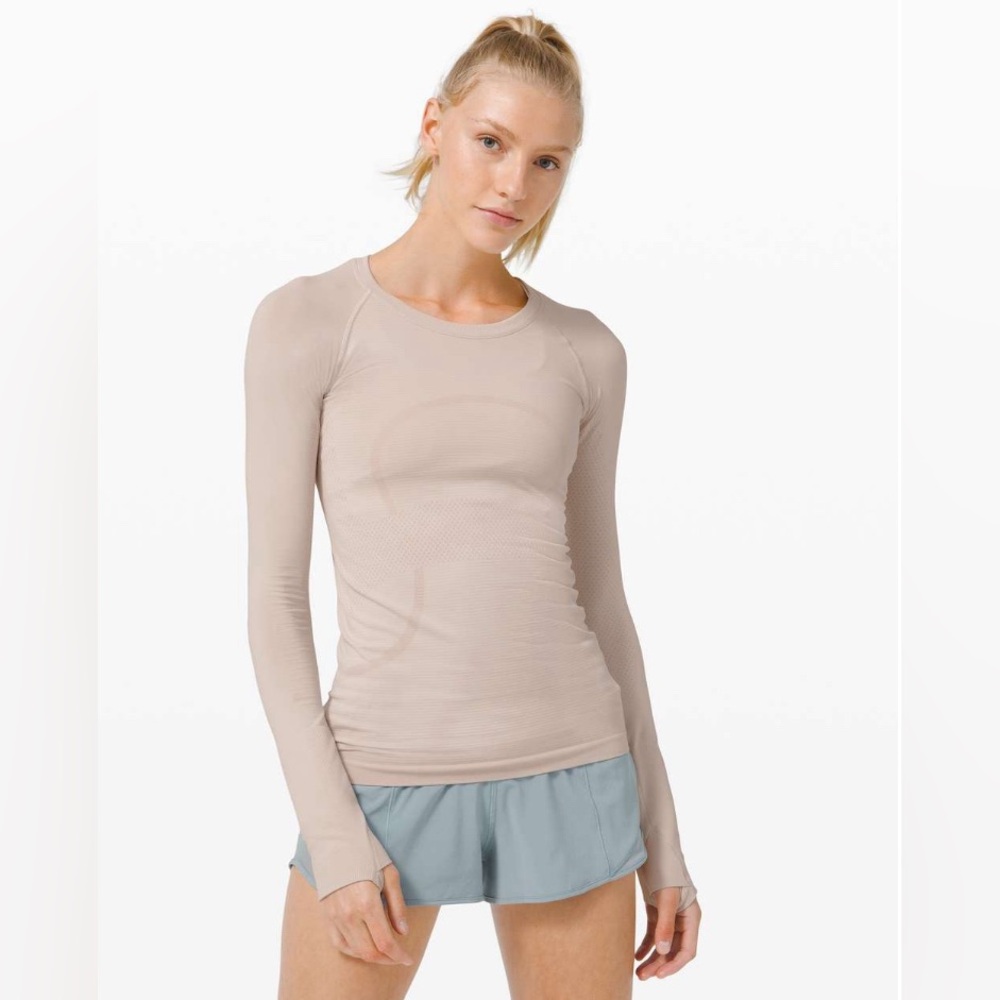 Lululemon Swiftly Tech Long Sleeve 2.0 Dune/Mink Berry